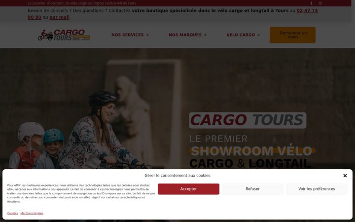 Screenshot of cargotours.fr