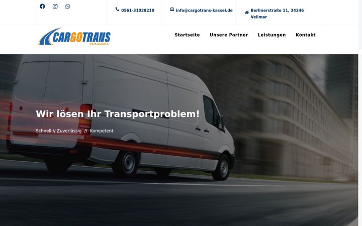 Screenshot of cargotrans-kassel.de