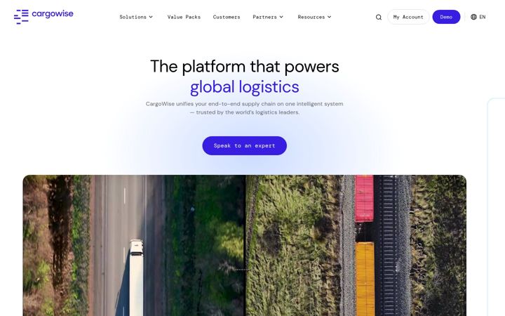 Screenshot of cargowise.com