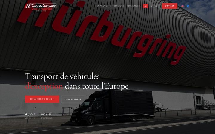 Screenshot of carguscompany.be