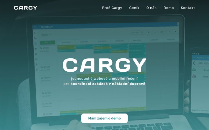Screenshot of cargy.eu