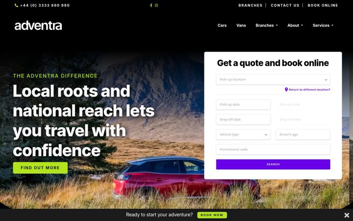 Screenshot of carhire-hebrides.co.uk