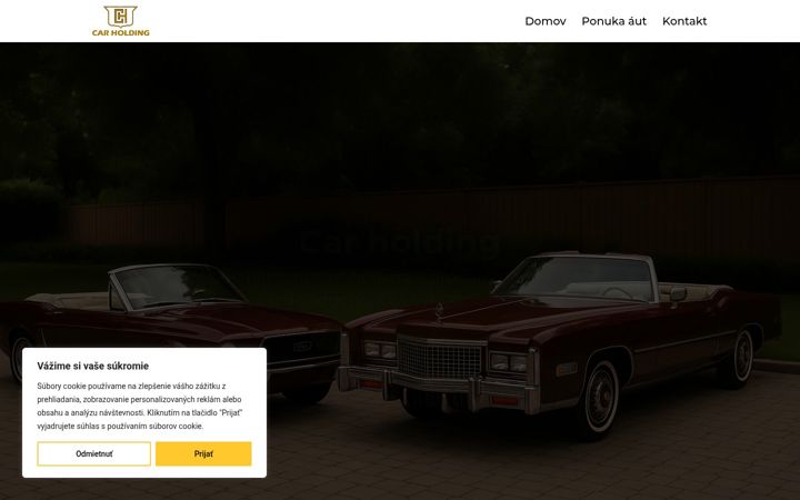 Screenshot of carholding.sk