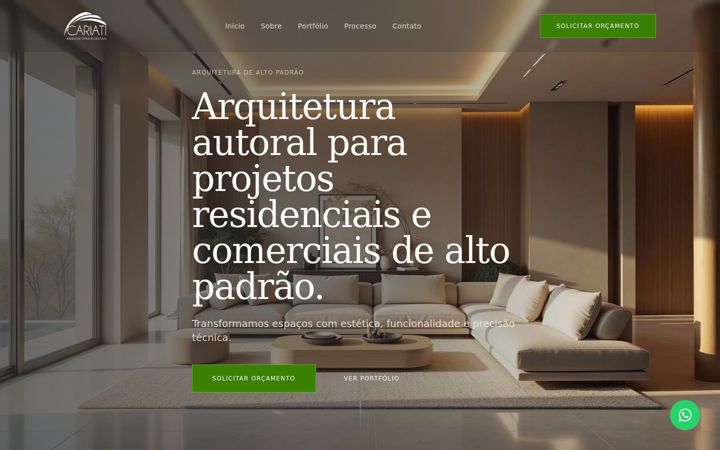 Screenshot of cariati.com.br