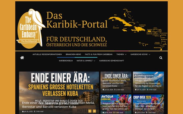 Skærmbillede af caribbean-embassy.de