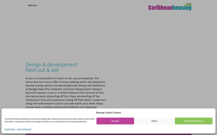 Screenshot of caribbeanhousing.com
