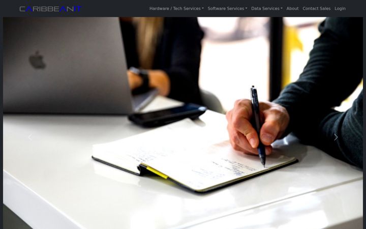 Screenshot of caribbeanit.solutions