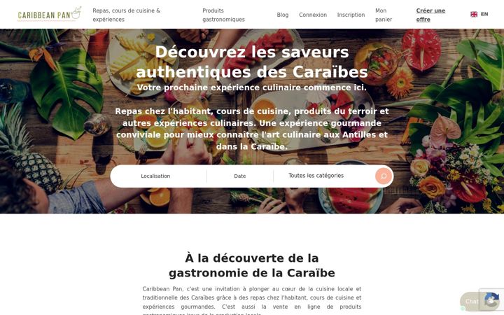 Screenshot of caribbeanpan.com