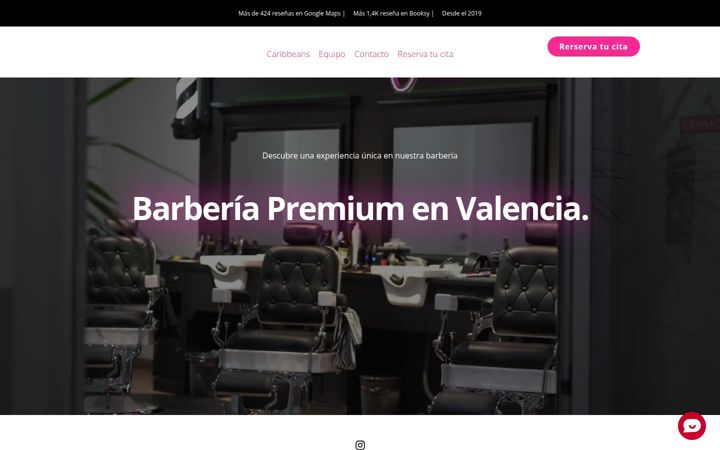 Screenshot of caribbeansbarbershop.es