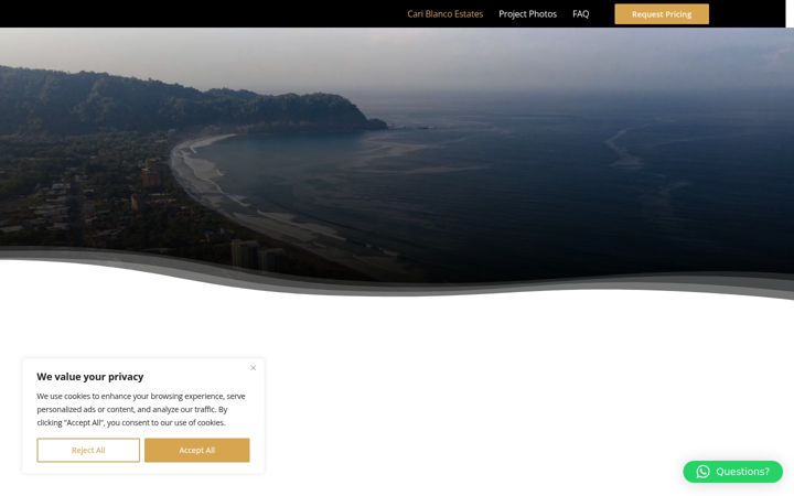 Screenshot of cariblancoestates.com