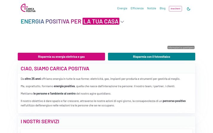 Screenshot di caricapositiva.it
