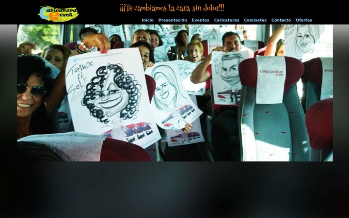 Screenshot of caricaturaevent.com
