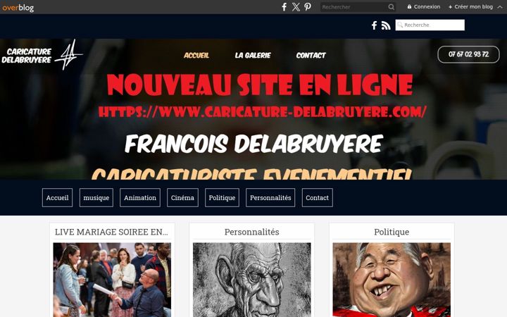 Screenshot of caricaturedelab.com