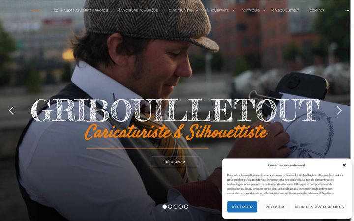Screenshot of caricaturiste-gribouilletout.fr