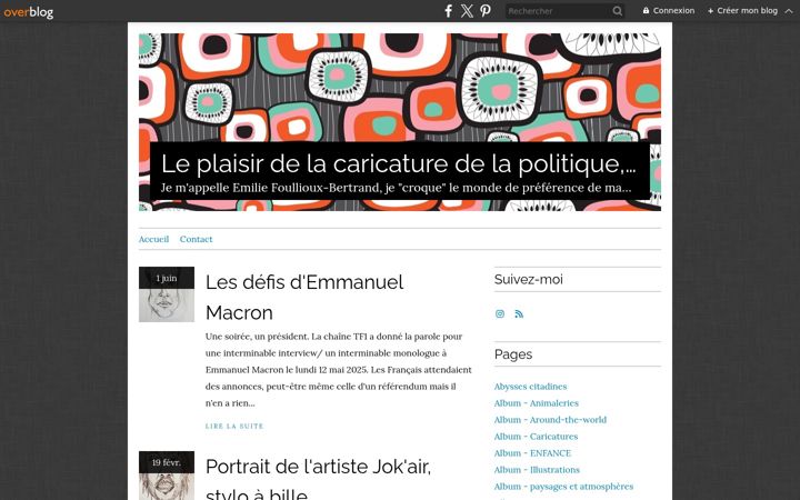 Screenshot of caricaturlur.fr