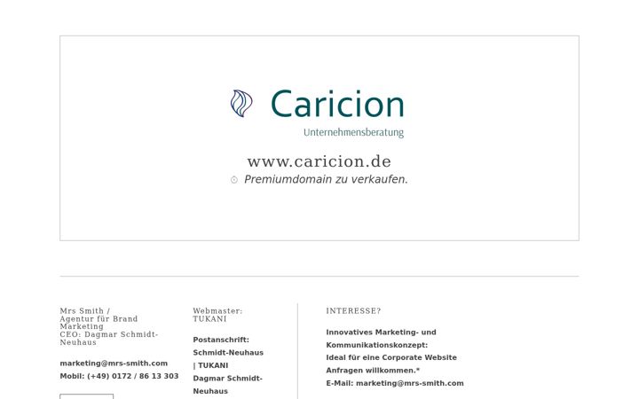 Screenshot of caricion.com
