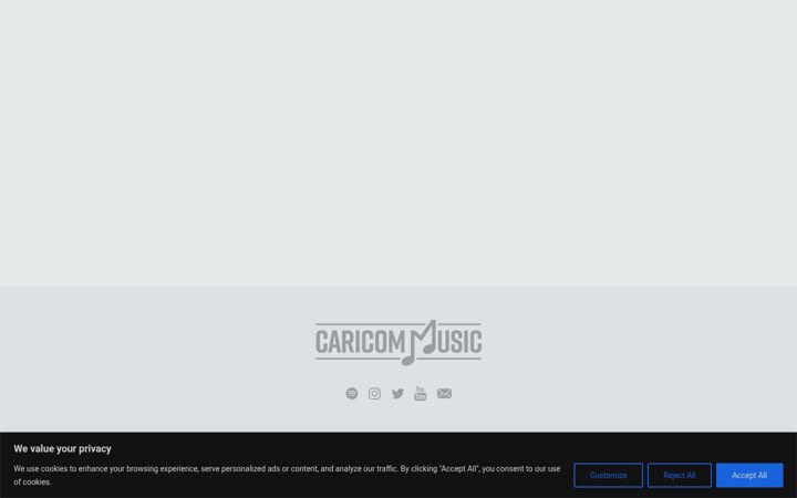 Screenshot of caricomusic.com