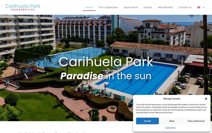 Screenshot of carihuelaparkcooperative.org