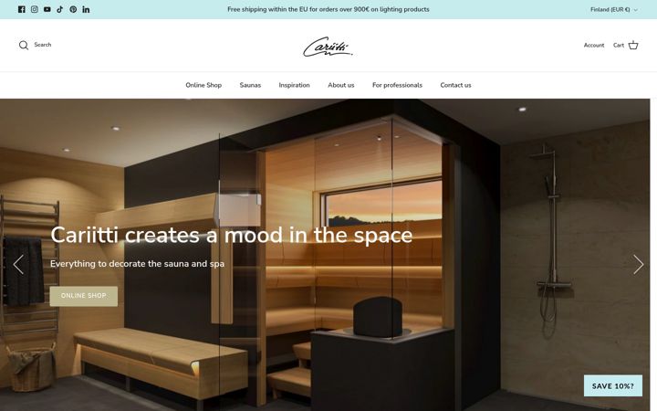 Screenshot of cariitti.eu