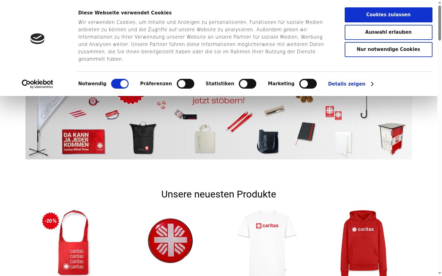 Screenshot tal-banner tal-kunsens muri qabel kwalunkwe interazzjoni