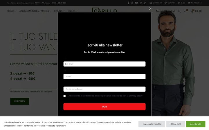 Screenshot του carillomoda.it