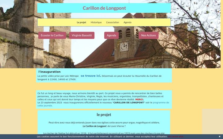 Screenshot of carillon-de-longpont.fr