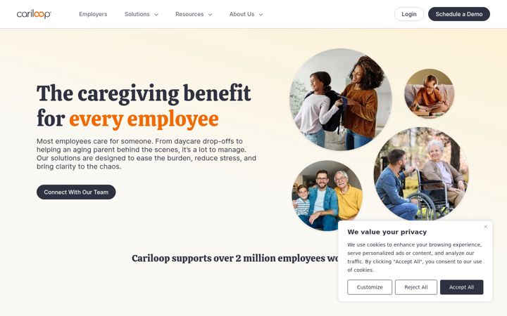Screenshot of cariloop.com