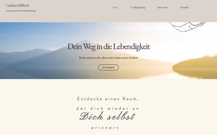 Screenshot ta' carina-hilbert.de