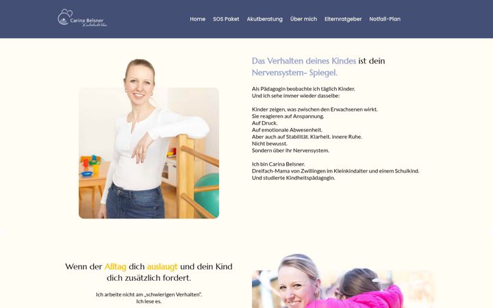 Screenshot of carinabelsner.de