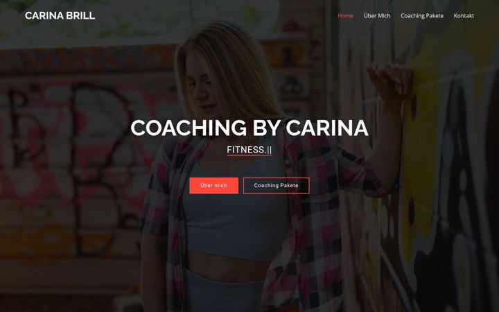 Screenshot of carinabrill-coaching.com
