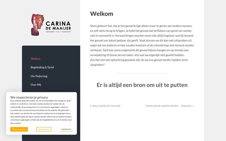 Snimka zaslona za carinademaaijer.nl