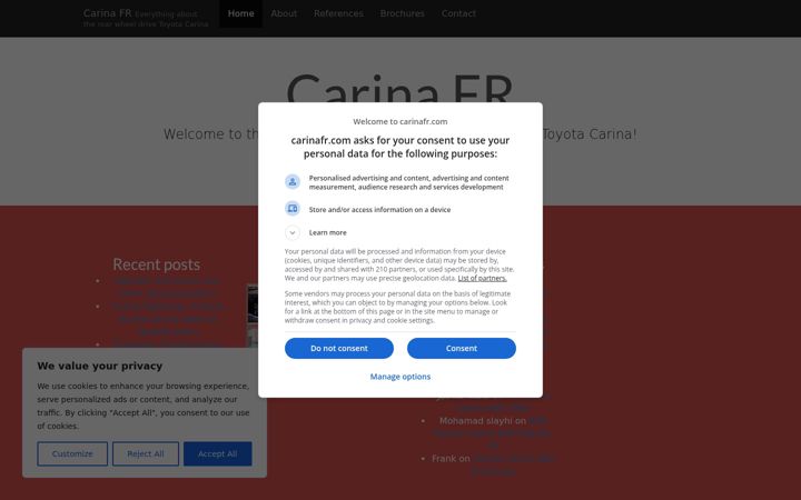 Screenshot of carinafr.com