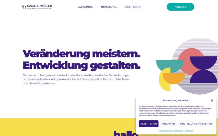 Screenshot of carinamoeller.de
