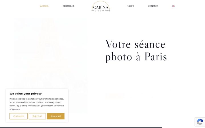 Screenshot of carinaphoto.com