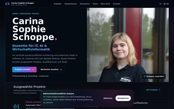 Screenshot of carinaschoppe.com