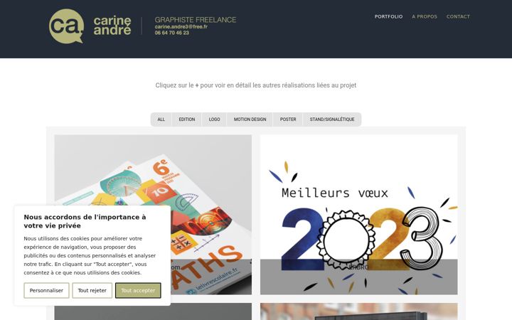 Screenshot of carine-andre.com