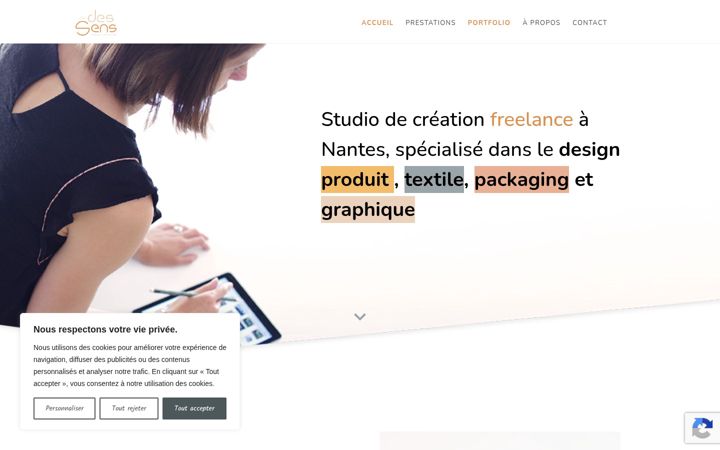 Screenshot of carine-humeau.fr