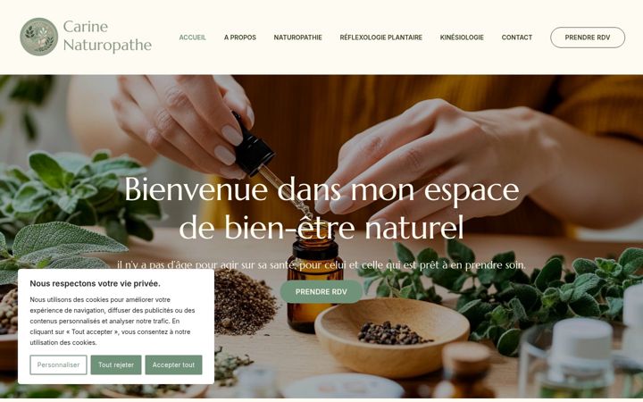 Screenshot of carine-naturopathe.fr