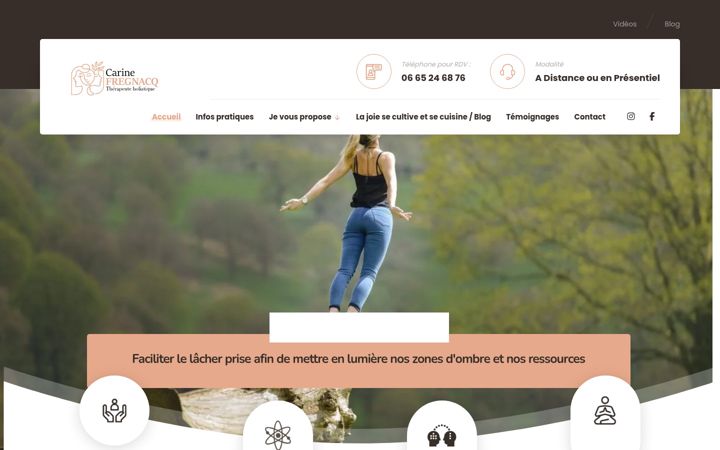 Screenshot of carinefregnacq.fr