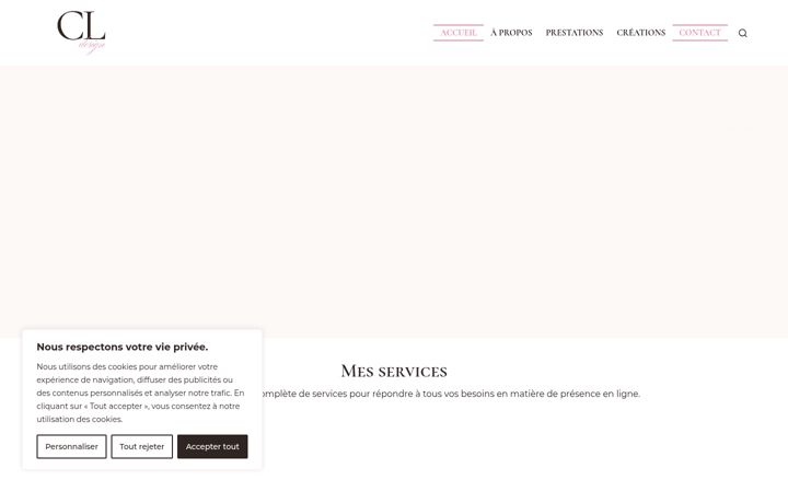 Screenshot of carinelambertdesign.fr