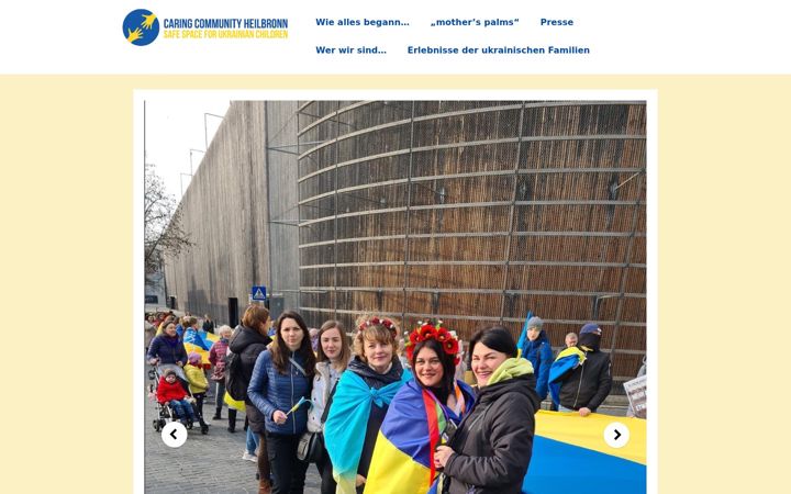 Screenshot stránky caring-community-hn.de