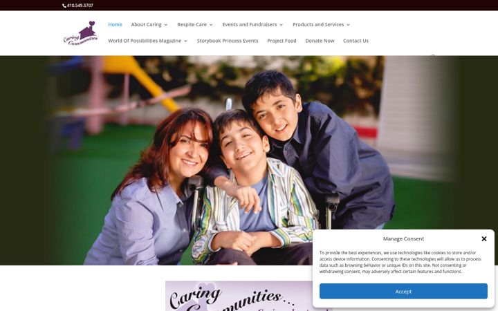 Screenshot of caringcommunities.org