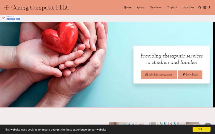 Screenshot of caringcompasspllc.com