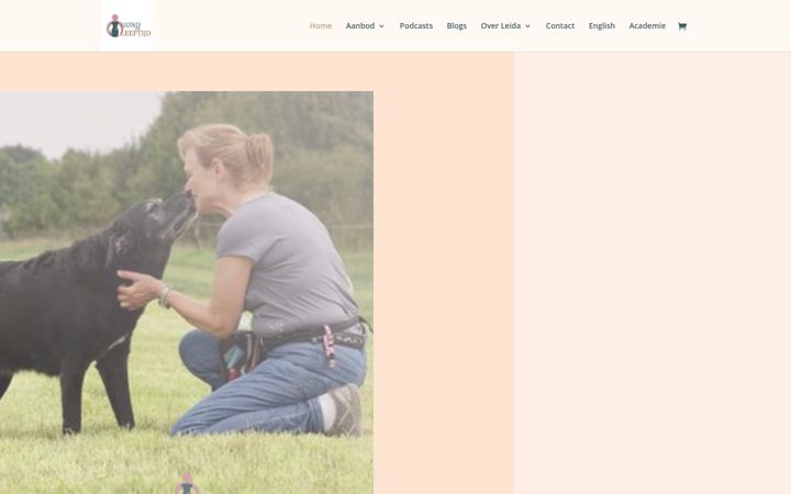 Screenshot van caringforyourcanine.nl