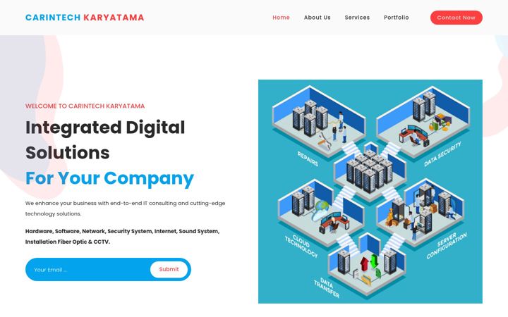 Screenshot of carintech-karyatama.com
