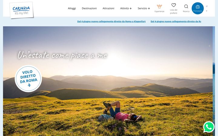 Screenshot of carinzia.at