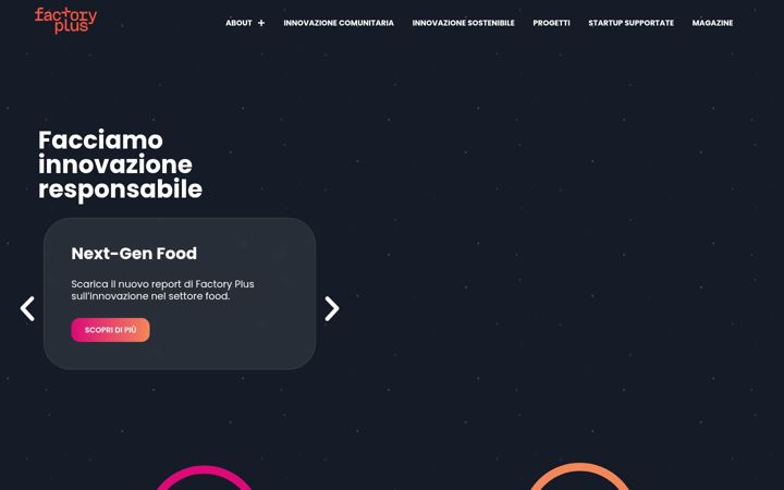 Screenshot of cariplofactory.it