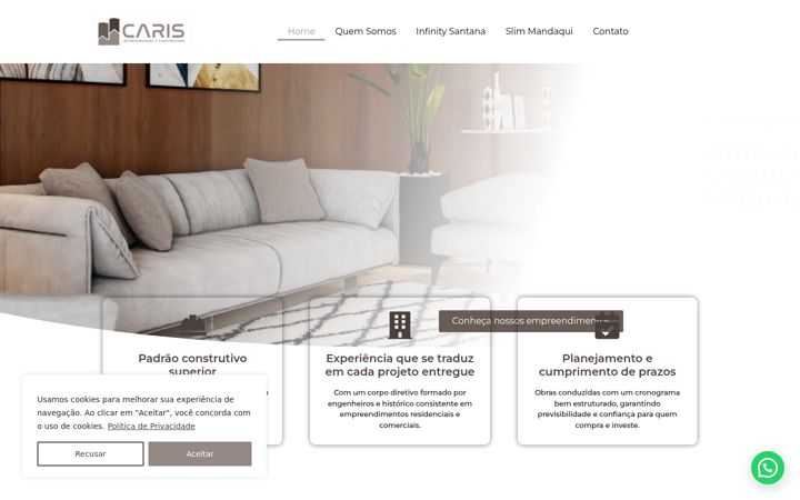 Skjámynd af caris-incorporadora.com.br
