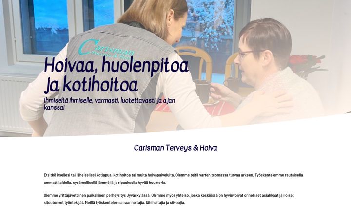 Screenshot von carismanterveys.fi