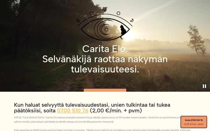 Screenshot of caritaelo.fi